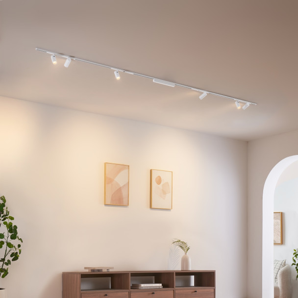 Spot a clip su rail bianco - Lyne