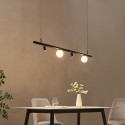 Sospensione binario nero 2 globi - Lyne