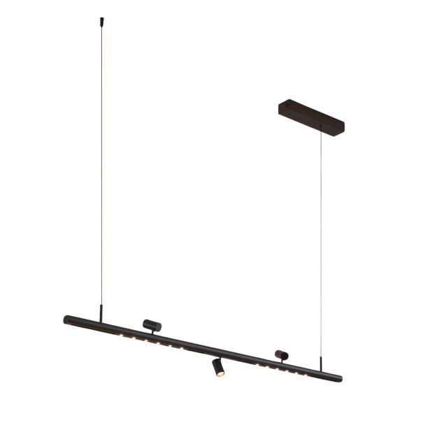 Sospensione led nera contemporanea - Lyne
