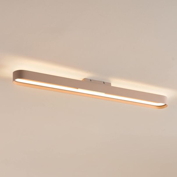 Illuminazione lineare beige LED dimmerabile 115 cm - Oswin