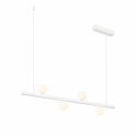 Sospensione bianca sistema magnetico con 4 sfere in vetro LED 12W - Lyne