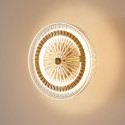 Applique dorata LED con disco in vetro trasparente - Alma