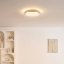 Plafoniera rotonda beige nervata dimmerabile LED 50 cm - Facciotto