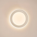 Plafoniera rotonda beige nervata dimmerabile LED 50 cm - Facciotto