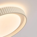 Plafoniera rotonda beige nervata dimmerabile LED 50 cm - Facciotto