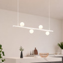 Sospensione magnetica bianca senza moduli luminosi, personalizzabile, trasformatore integrato 50W - Lyne