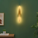 Applique lunga ondulata finitura oro spazzolato LED 8W - Virella
