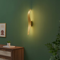 Applique lunga ondulata finitura oro spazzolato LED 8W - Virella