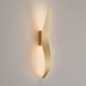 Applique lunga ondulata finitura oro spazzolato LED 8W - Virella