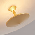 Plafoniera vintage dorata disco in vetro satinato 40 cm LED - Avelis