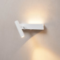 Applique bianca da testiera con luce da lettura sinistra - Lodvi - SINISTRA