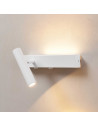 Applique bianca da testiera con luce da lettura sinistra - Lodvi - SINISTRA