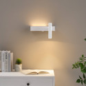 Applique bianca da testiera con luce da lettura destra - Lodvi - DESTRA