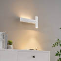 Applique bianca da testiera con luce da lettura destra - Lodvi - DESTRA