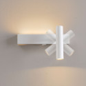 Applique bianca da testiera con luce da lettura destra - Lodvi - DESTRA