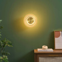 Applique contemporanea in vetro ambrato LED 6W - Inaya
