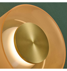 Applique contemporanea in vetro ambrato LED 6W - Inaya 2