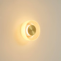 Applique contemporanea in vetro ambrato LED 6W - Inaya