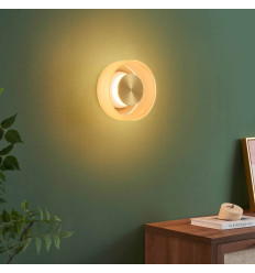 Applique contemporanea in vetro ambrato LED 6W - Inaya