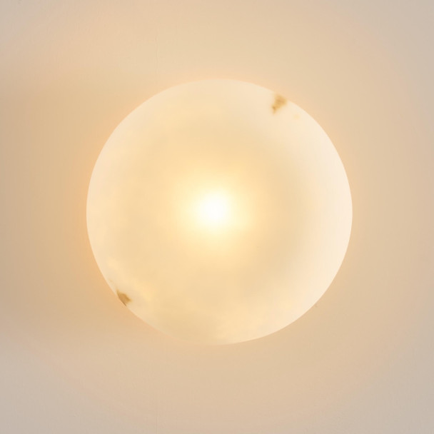 Lampada di tendenza in alabastro naturale 20 cm...