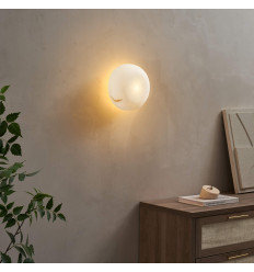Lampada di tendenza in alabastro naturale 20 cm - Liam