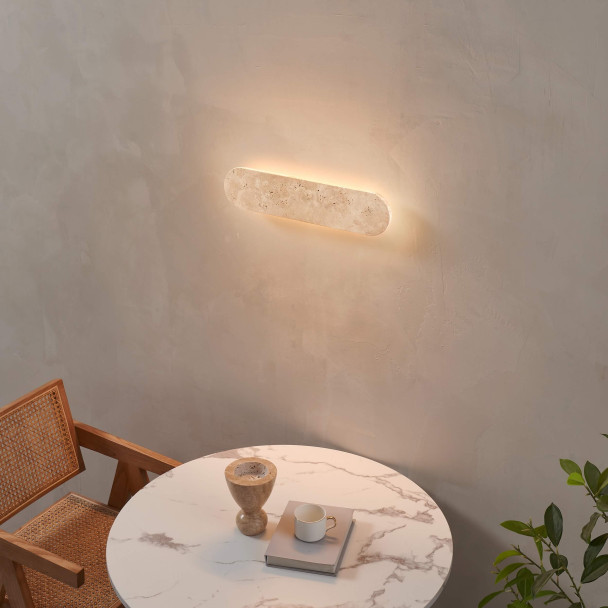 Applique in travertino naturale LED 5W - Adrian