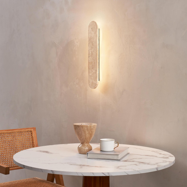 Applique in travertino naturale LED 5W - Adrian