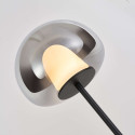 Lampada da terra contemporanea in vetro fumé con LED 145 cm - Esteban