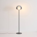 Lampada da terra contemporanea in vetro fumé con LED 145 cm - Esteban