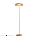 Lampada da terra dorata in vetro ambrato LED 165 cm - Riccardo