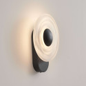 Applique nera effetto alone scolpito LED 6W - Sorelli