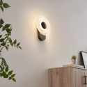 Applique nera effetto alone scolpito LED 6W - Sorelli