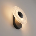 Applique nera effetto alone scolpito LED 6W - Sorelli