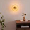 Applique di design dorata con disco plissettato LED 28 cm - Ambrelia