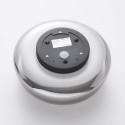 Plafoniera rotonda contemporanea 30 cm in vetro fumé IP44 - Orliano