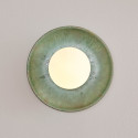 Applique in ceramica smaltata verde acqua con globo bianco - Evyra