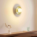 Applique in ceramica smaltata verde acqua con globo bianco - Evyra