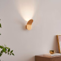 Piccola applique in oro spazzolato con illuminazione indiretta da 6W - Nils