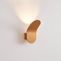 Piccola applique in oro spazzolato con illuminazione indiretta da 6W - Nils