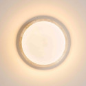 Piccola plafoniera bianca 30 cm in travertino naturale LED 10 W - Malba