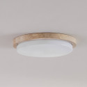 Piccola plafoniera bianca 30 cm in travertino naturale LED 10 W - Malba