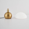 Piccola lampada da tavolo a fungo dorata con comando touch - Leonie