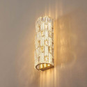 Applique LED dorata con cristalli di vetro e riflessi raffinati - Velario
