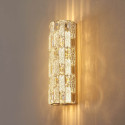 Applique LED dorata con cristalli di vetro e riflessi raffinati - Velario
