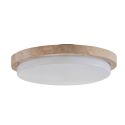 Piccola plafoniera bianca 30 cm in travertino naturale LED 10 W - Malba