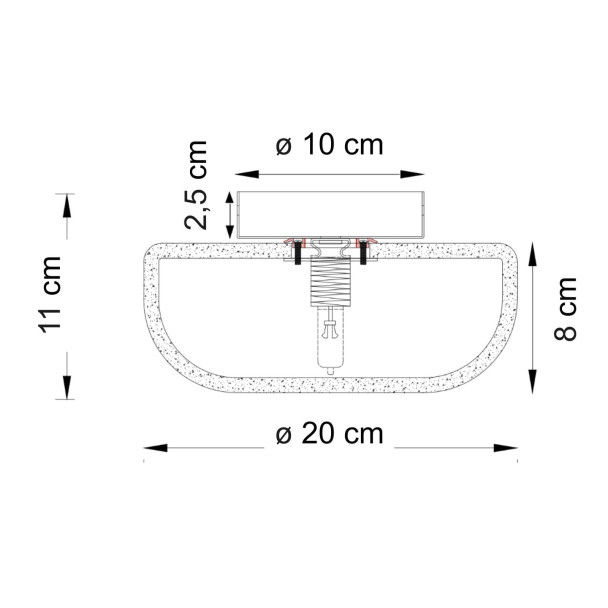 Lampada di tendenza in alabastro naturale 20 cm...