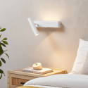 Set di 2 applique bianche per testata del letto destra e sinistra - Lodvi