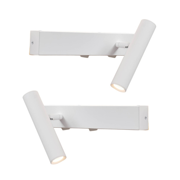 Set di 2 applique bianche per testata del letto...