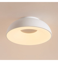 Plafoniera minimalista bianca LED dimmerabile 40 cm - Séline