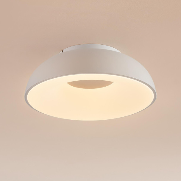 Plafoniera minimalista bianca LED dimmerabile...